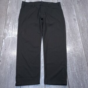 34 Heritage Courage Pants Mens 38x28 Dark Olive Green Mid-Rise Straight Leg